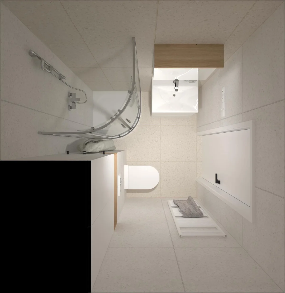 Bathroom standard – layout seen from above